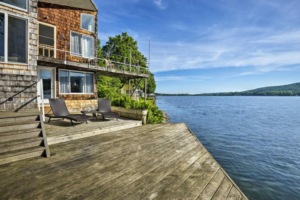 Waterfront Deruyter Home With Private Dock! New Woodstock Eksteriør bilde