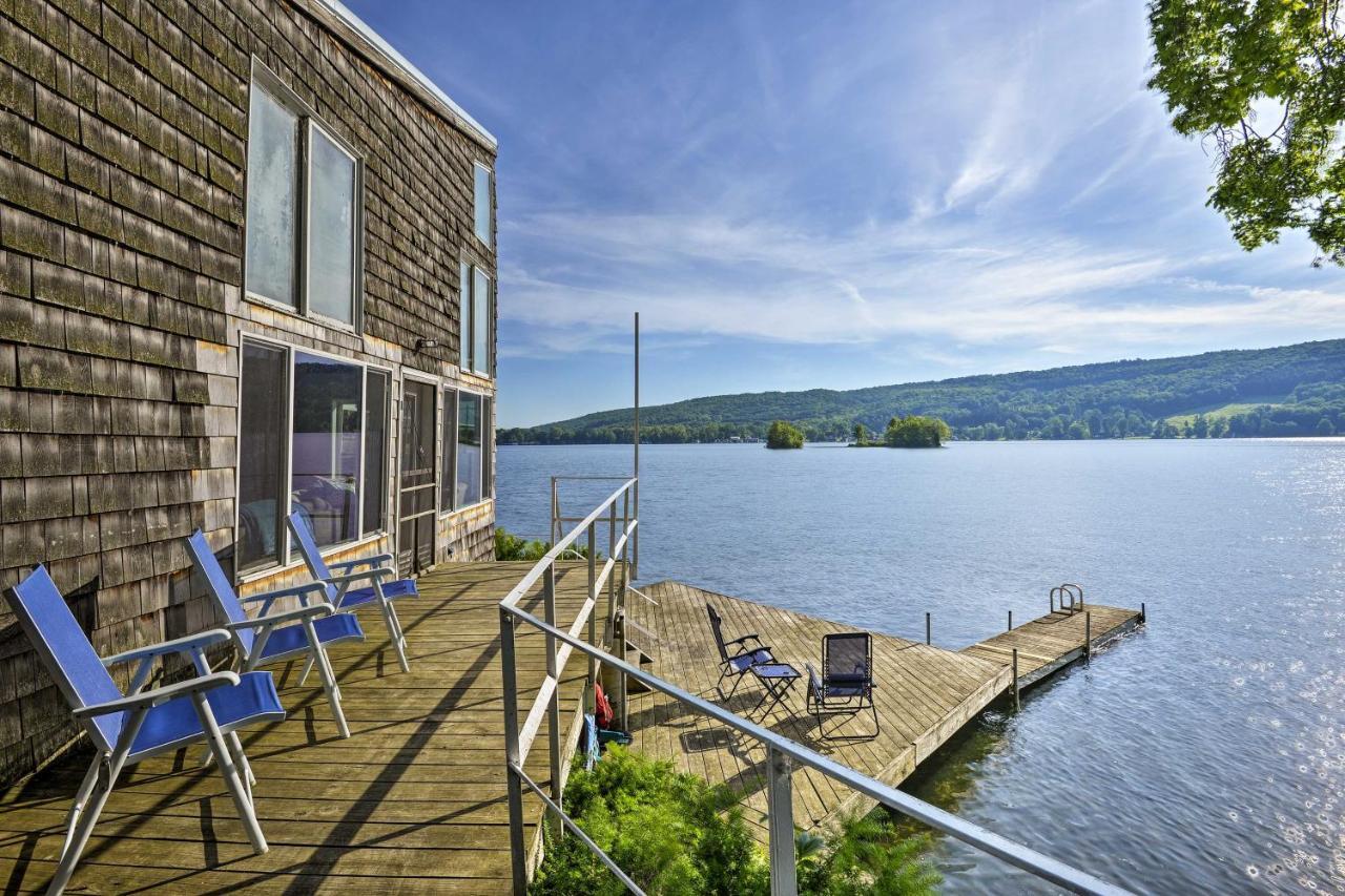 Waterfront Deruyter Home With Private Dock! New Woodstock Eksteriør bilde