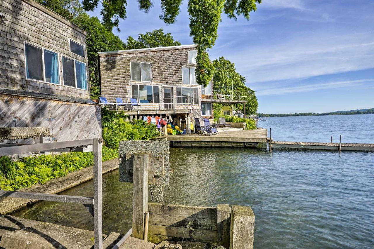 Waterfront Deruyter Home With Private Dock! New Woodstock Eksteriør bilde