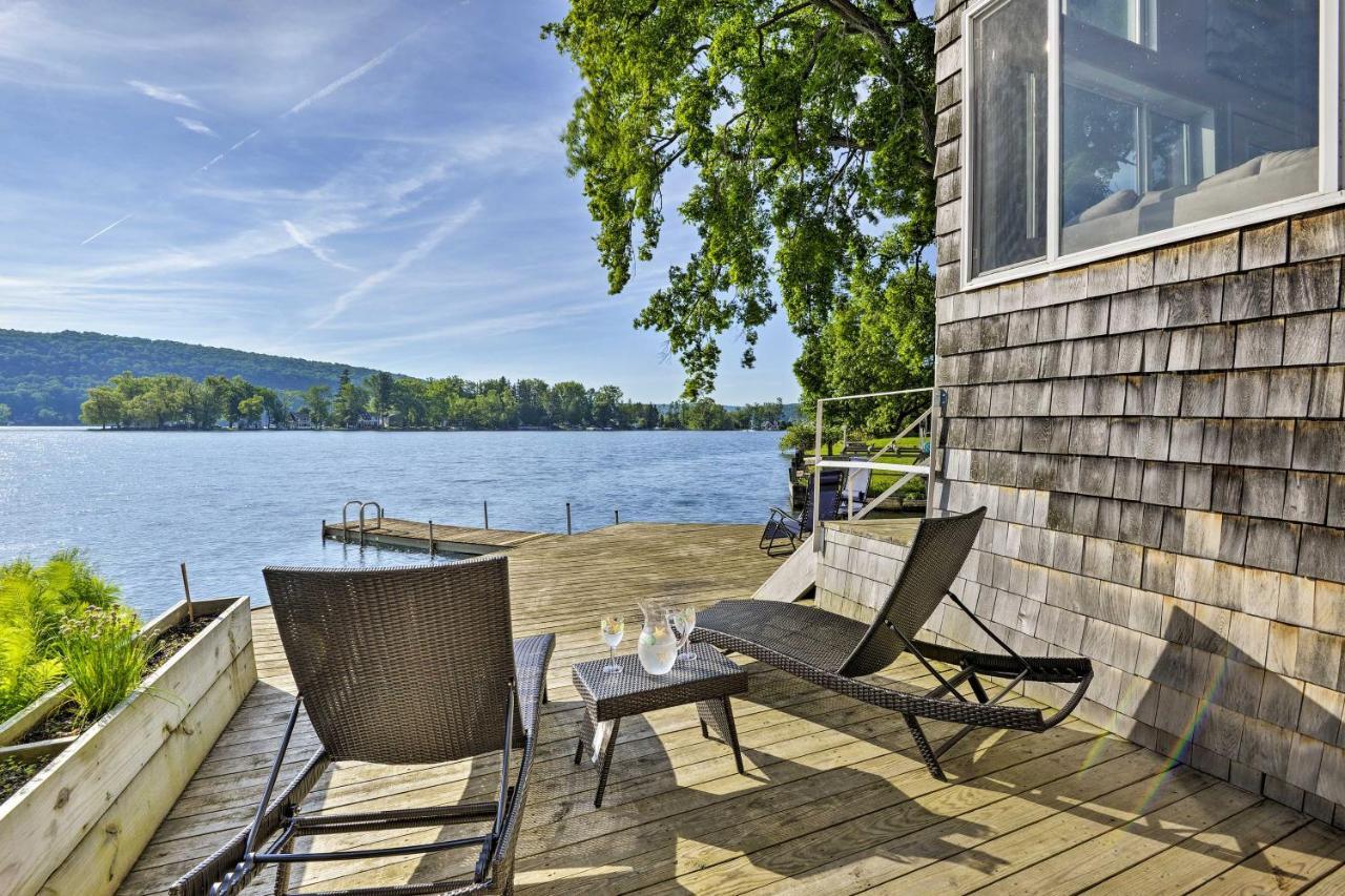 Waterfront Deruyter Home With Private Dock! New Woodstock Eksteriør bilde