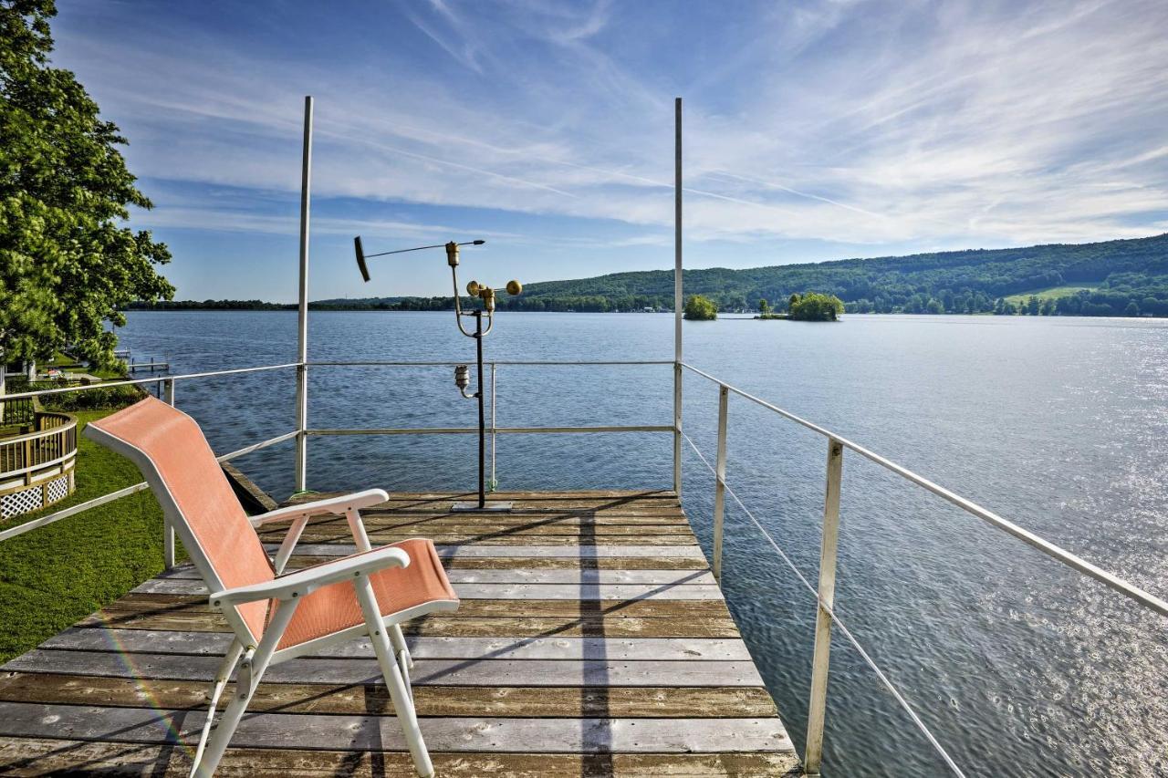 Waterfront Deruyter Home With Private Dock! New Woodstock Eksteriør bilde